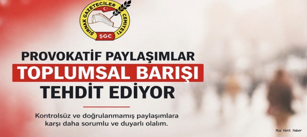 ŞGC’den Provokatif Paylaşımlara Sert Tepki