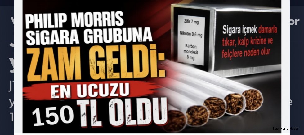 Sigaraya zam geldi: İşte yeni fiyatlar