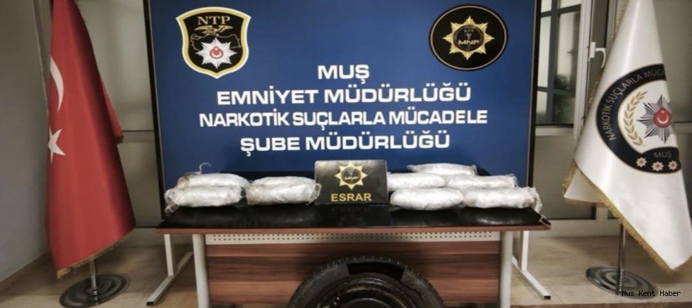 Stepneye Gizlenen 4 Kilo 742 Gram Skunk Ele Geçirildi