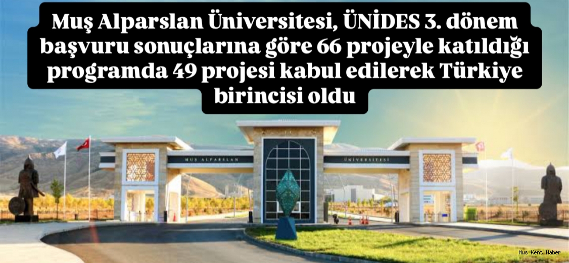 Muş Alparslan Üniversitesi Birincisi Oldu