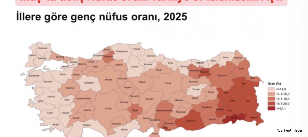 Muş, Genç Nüfus Oranında Bölgenin Dikkat Çeken İlleri Arasında Yer Aldı