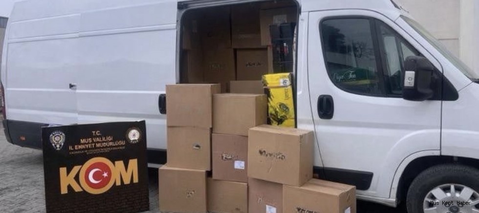 Muş’ta 1 Milyonun Üzerinde Makaron Ele Geçirildi