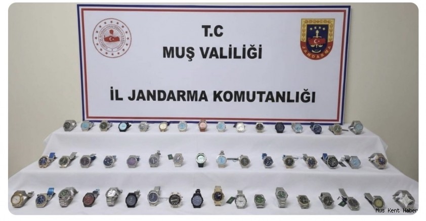 Muş’ta 3 milyon TL değerinde gümrük kaçağı saat ele geçirildi