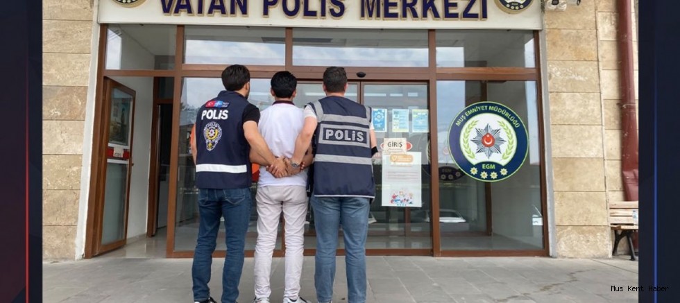 Muş’ta 3 Yıl 1 Ay 15 Gün Hapis Cezası Bulunan Hükümlü Yakalandı