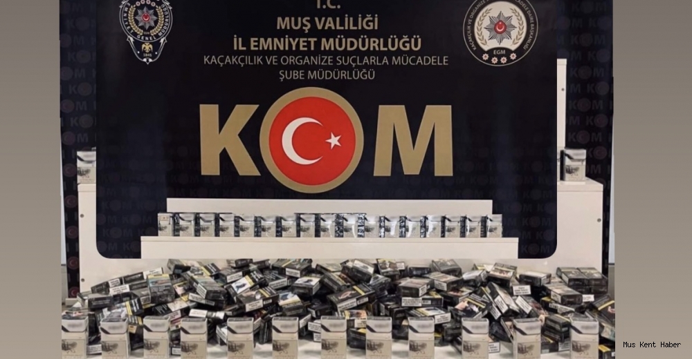 Muş’ta 499 Paket Kaçak Sigara Ele Geçirildi 