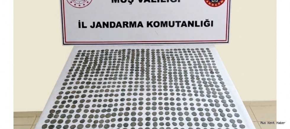 Muş’ta 749 adet tarihi sikke ele geçirildi