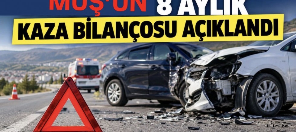 Muş’ta 8 Ayda 351 Trafik Kazası: 3 Kişi Hayatını Kaybetti