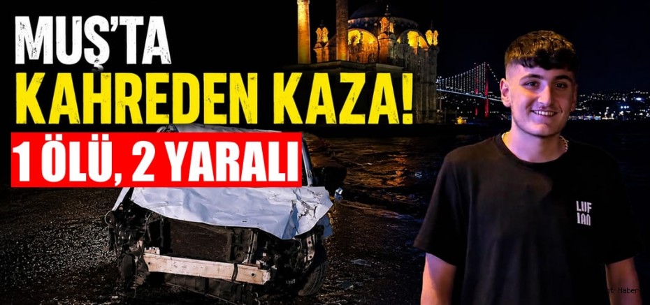 Muş’ta Feci Kaza: 1 Ölü, 2 Yaralı