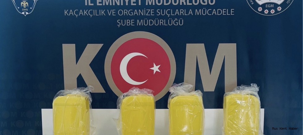 Muş’ta Kaçakçılık çalışması 55 Litre Etil Alkol Ele Geçirildi