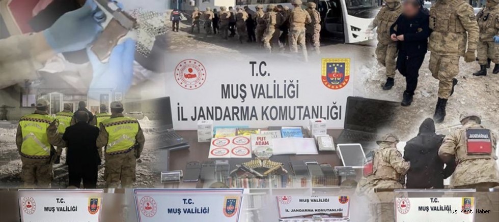 Muş’ta Ocak Ayında 7 Planlı Operasyon: 11 Tutuklama