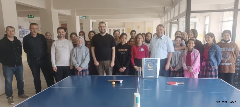 Muş’ta Öğrencilere Yönelik Masa Tenisi Turnuvası Düzenlendi