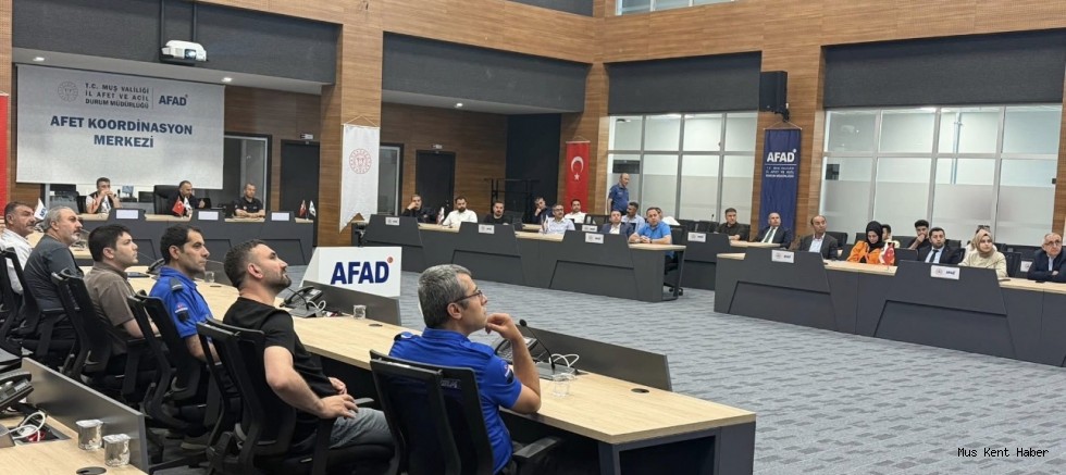 Muş’ta Orman Yangınlarına Karşı Kurumlar Arası Koordinasyon Eğitimi Düzenlendi