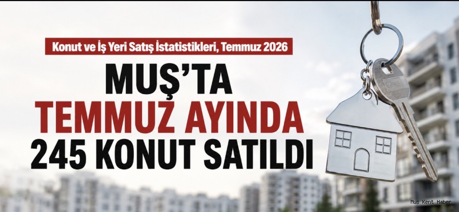 Muş’ta Temmuz Ayında 245 Konut Satıldı