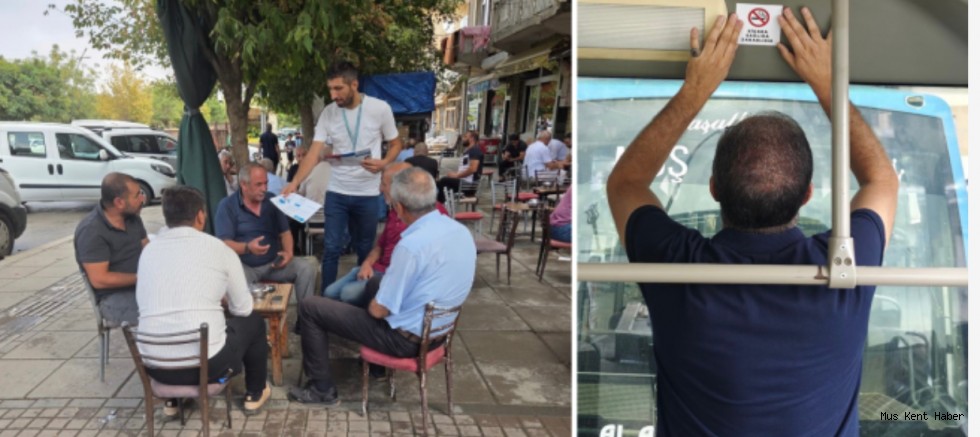 Muş’ta tütünle mücadele çalışmaları hız kesmiyor