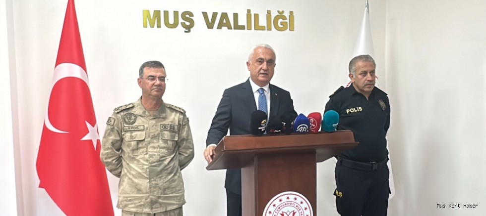 Muş Valisi Avni Çakır, 2025’in İlk Dört Aylık Asayiş Raporunu Açıkladı