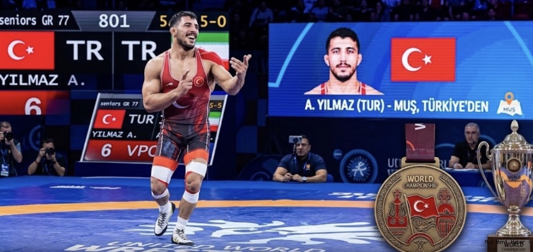 Muşlu Milli Güreşçi Ahmet Yılmaz Dünya Şampiyonası’nda Madalya Peşinde!