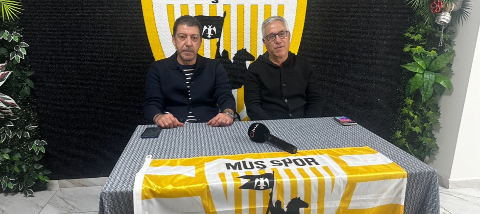 Muşspor’da Sportif Direktör ve Teknik Direktör Basın Karşısına Çıktı