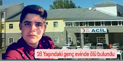 16 Yaşındaki genç evinde ölü bulundu