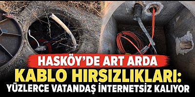 Art Arda Kablo Hırsızlıkları: Yüzlerce Vatandaş İnternetsiz Kalıyor