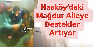 Hasköy’de Mağdur Aileye Destekler Artıyor