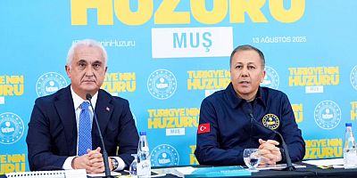 İçişleri Bakanı Ali Yerlikaya Muş’ta “Türkiye’nin Huzuru Toplantısı”nı Gerçekleştirdi