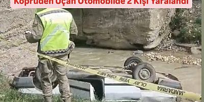Köprüden Uçan Otomobilde 2 Kişi Yaralandı