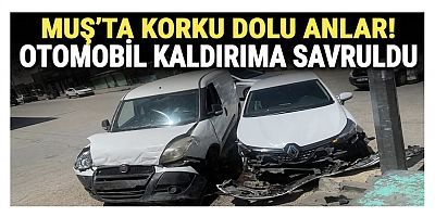 Maddi hasarlı trafik kazası meydana geldi 