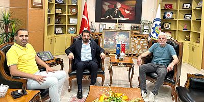 MTSO Başkanı Erdal Koç, Efsane Kaptan Burhan Kaba ve Gazeteci Fırat Demir’i Ağırladı