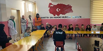 Muş AFAD’dan Miniklere Afet Farkındalık Eğitimi