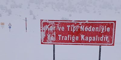 Muş-Kulp Yolu Kar ve Tipi Nedeniyle Ulaşıma Kapatıldı