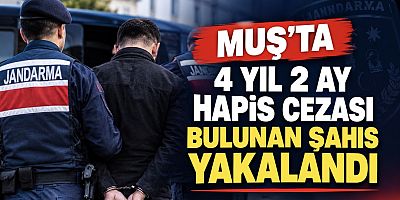 Muş’ta 4 Yıl 2 Ay Hapis Cezası Bulunan Şahıs Yakalandı