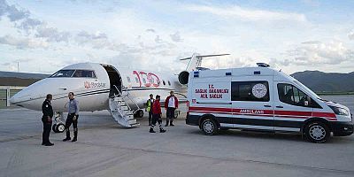 Muş’ta 7 aylık bebek için uçak ambulansla havalandı