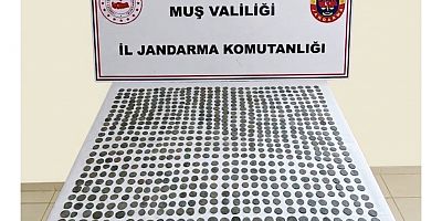 Muş’ta 749 adet tarihi sikke ele geçirildi