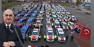Muş’ta Emniyet ve Jandarmaya 78 Yeni Hizmet Aracı Teslim Edildi