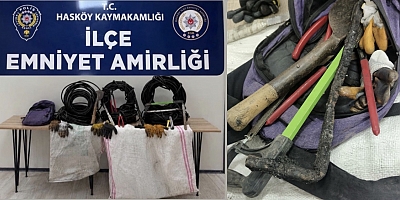 Muş’ta Enerji Kablosu Hırsızlığı Şüphelisi Yakalandı