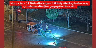 Muş’ta Gece Yarısı Trafik Kazası