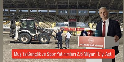 Muş’ta Gençlik ve Spor Yatırımlarında Rekor Dönem: 2,6 Milyar TL’lik Dev Hamle