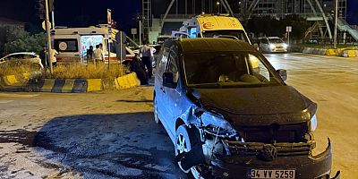 Muş’ta Hastane Kavşağında Trafik Kazası