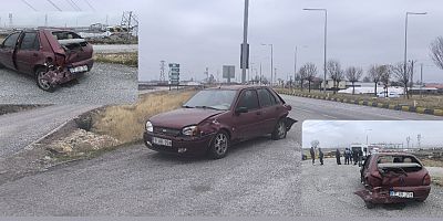 Muş’ta ışıklarda meydana gelen kazada yaralanan olmadı