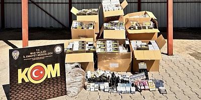 Muş’ta Kaçak Ürünler Ele Geçirildi