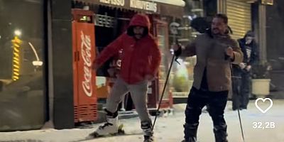 Muş’ta kar eğlenceye dönüştü