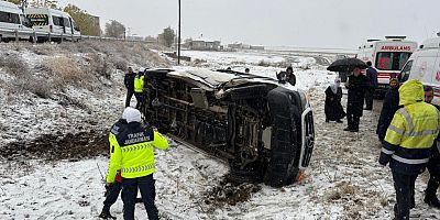 Muş’ta Öğretmen Servisi Kaza yaralılar var