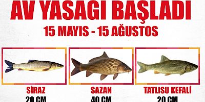 Muş’ta Su Ürünleri Av Yasağı Başladı