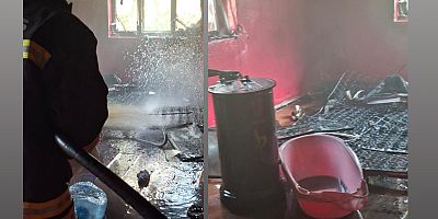 Muş’ta Suriyeli Ailenin Evinde Yangın Paniği