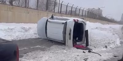 Muş’ta Trafik Kazası: Araç Ters Döndü, Yaralanan Olmadı