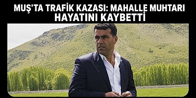 Muş’ta Trafik Kazası: Mahalle Muhtarı Hayatını Kaybetti