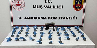 Muş’ta Uyuşturucu Operasyonu: 786 Gram Bonzai ve Ruhsatsız Tabanca Ele Geçirildi