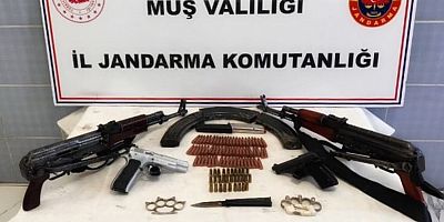 Muş’un Bulanık ilçesinde silah ve mühimmat ele geçirildi