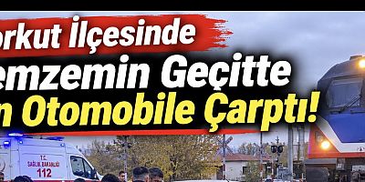 Muş’un Korkut İlçesinde Hemzemin Geçitte Tren Otomobile Çarptı