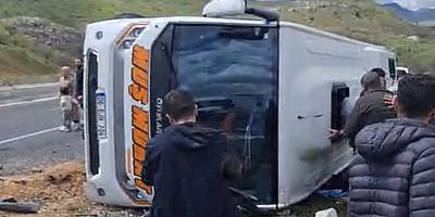 Muş yolcu otobüsü Lice’de devrildi: 1 ölü, çok sayıda yaralı